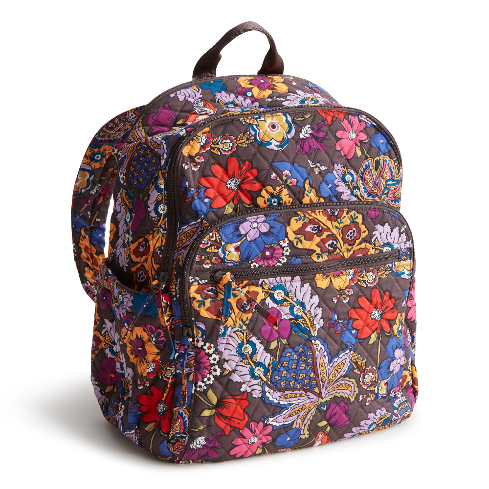 The new Vera Bradley New Day Bancroft backpack in pattern Colorful Bouquet.
