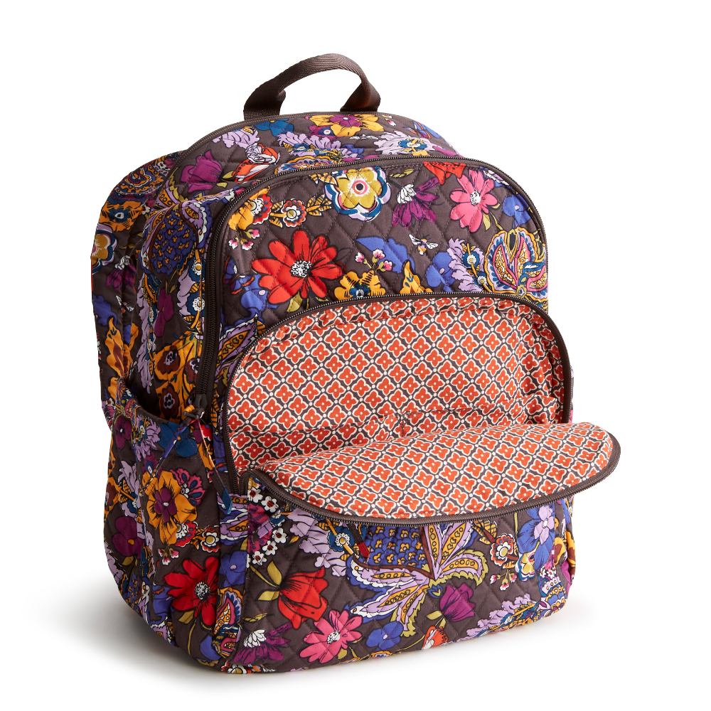 The new Vera Bradley New Day Bancroft backpack in pattern Colorful Bouquet.