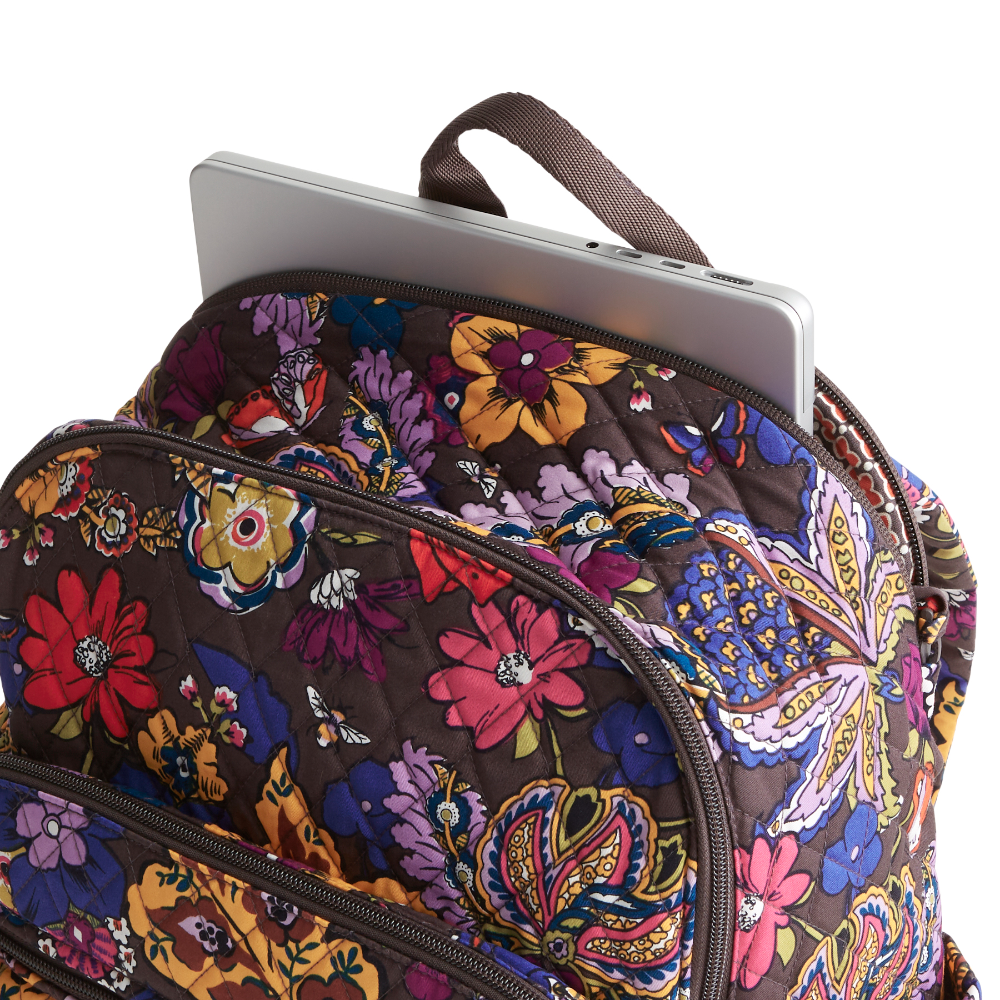 The new Vera Bradley New Day Bancroft backpack in pattern Colorful Bouquet.