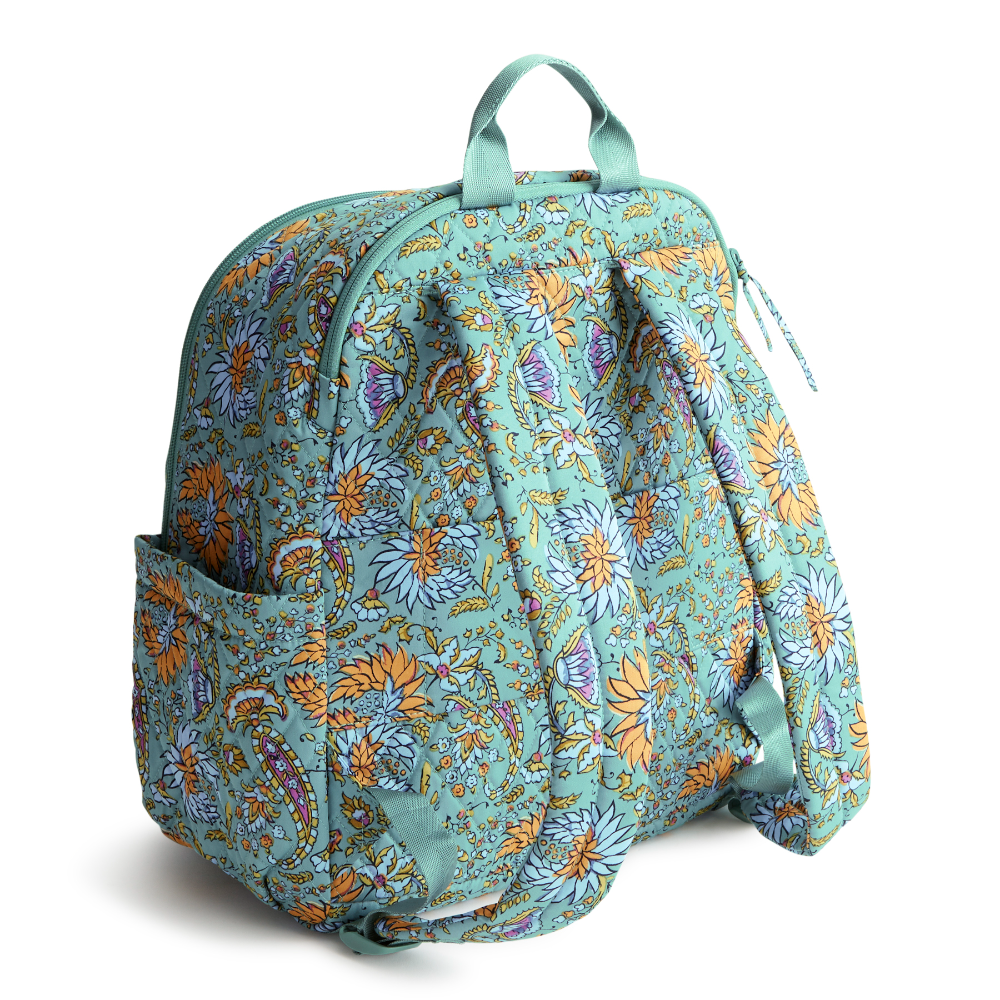 The new Vera Bradley New Day Bancroft backpack in pattern Gemstone Paisley.