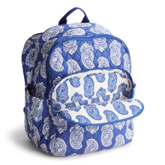 The new Vera Bradley New Day Bancroft backpack in pattern Iconic Paisley Deep Undermarine.