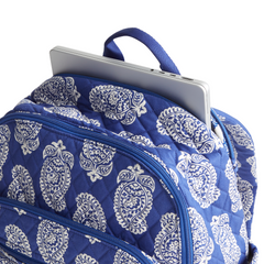 The new Vera Bradley New Day Bancroft backpack in pattern Iconic Paisley Deep Undermarine.
