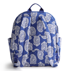The new Vera Bradley New Day Bancroft backpack in pattern Iconic Paisley Deep Undermarine.