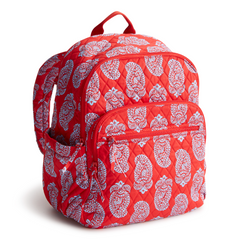The new Vera Bradley New Day Bancroft backpack in pattern Iconic Paisley Gogi Berry Red.