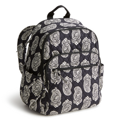 The new Vera Bradley New Day Bancroft backpack in pattern Iconic Paisley Moonless Night.