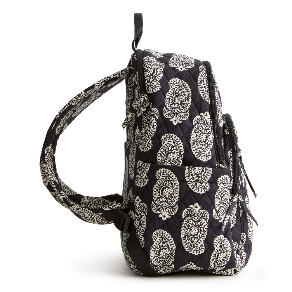 The new Vera Bradley New Day Bancroft backpack in pattern Iconic Paisley Moonless Night.