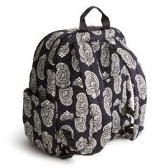 The new Vera Bradley New Day Bancroft backpack in pattern Iconic Paisley Moonless Night.