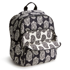The new Vera Bradley New Day Bancroft backpack in pattern Iconic Paisley Moonless Night.