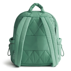 A Vera Bradley Backpack designed from Nylon in the Vera Bradley New Day pattern Beryl Green.