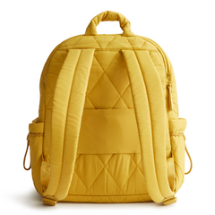 A Vera Bradley Backpack designed from Nylon in the Vera Bradley New Day pattern Golden Olive.