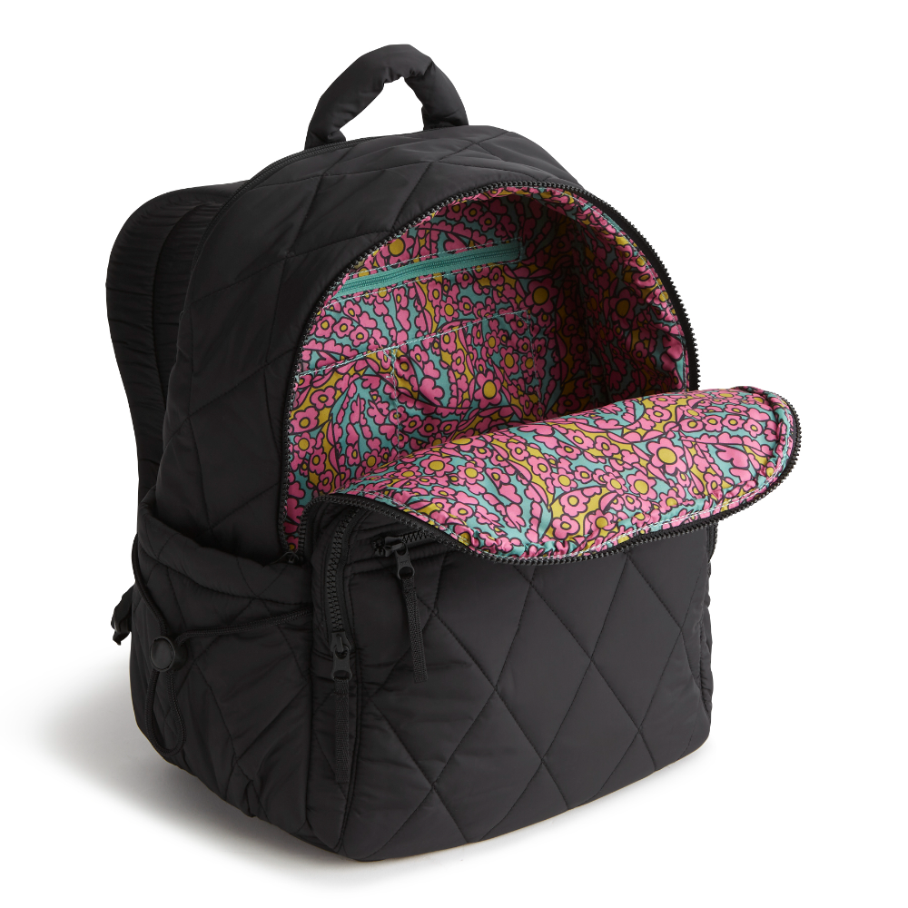 A Vera Bradley Backpack designed from Nylon in the Vera Bradley New Day pattern Moonless Night.