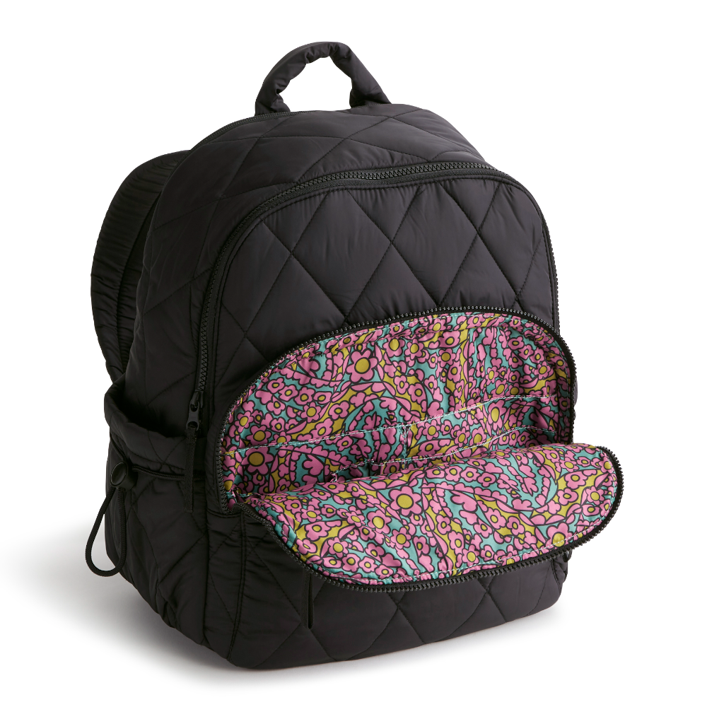 A Vera Bradley Backpack designed from Nylon in the Vera Bradley New Day pattern Moonless Night.