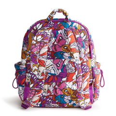 A Vera Bradley Backpack designed from Nylon in the Vera Bradley New Day pattern Flutter.