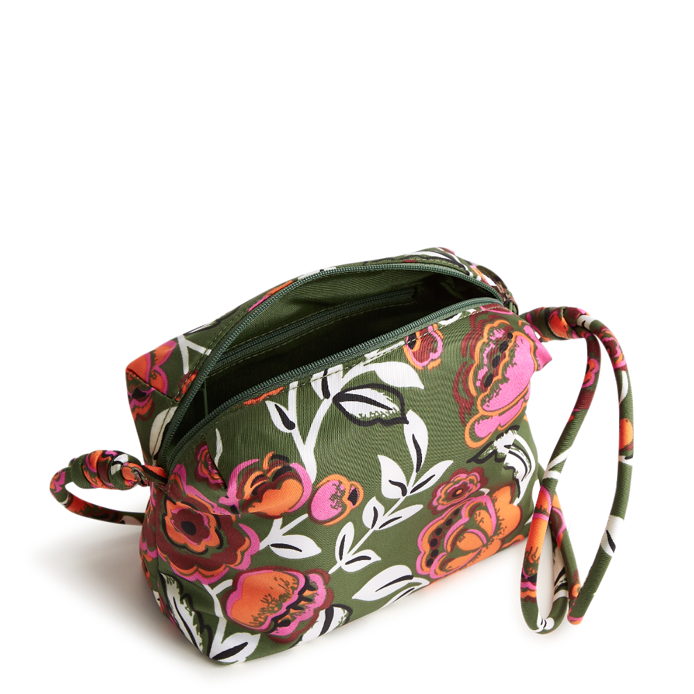 Vera Bradley New Day Blake Crossbody designed in nylon twill fabric in pattern Bubbly Flowers Green.