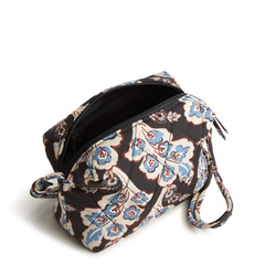 Designed for the minimalist at heart, this compact and versatile bag offers the perfect blend of style and functionality for those who prefer to travel light. The bag is shown in Vera Bradley's New Day Pattern, Calyx Quil Black.