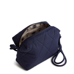 Designed for the minimalist at heart, this compact and versatile bag offers the perfect blend of style and functionality for those who prefer to travel light. The bag is shown in Vera Bradley's New Day Pattern, Peacoat.