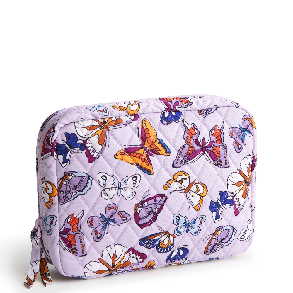 A cord organizer case from Vera Bradley New Day in Wing In Flight Pattern in Cotton Gabardine fabric.