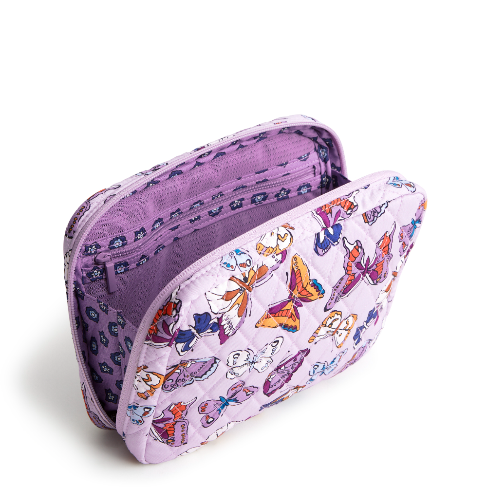 A cord organizer case from Vera Bradley New Day in Wing In Flight Pattern in Cotton Gabardine fabric.