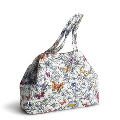 Hathaway Tote - Cotton Gabardine Fabric - Vera Bradley New Day Wing + Bloom Pattern.