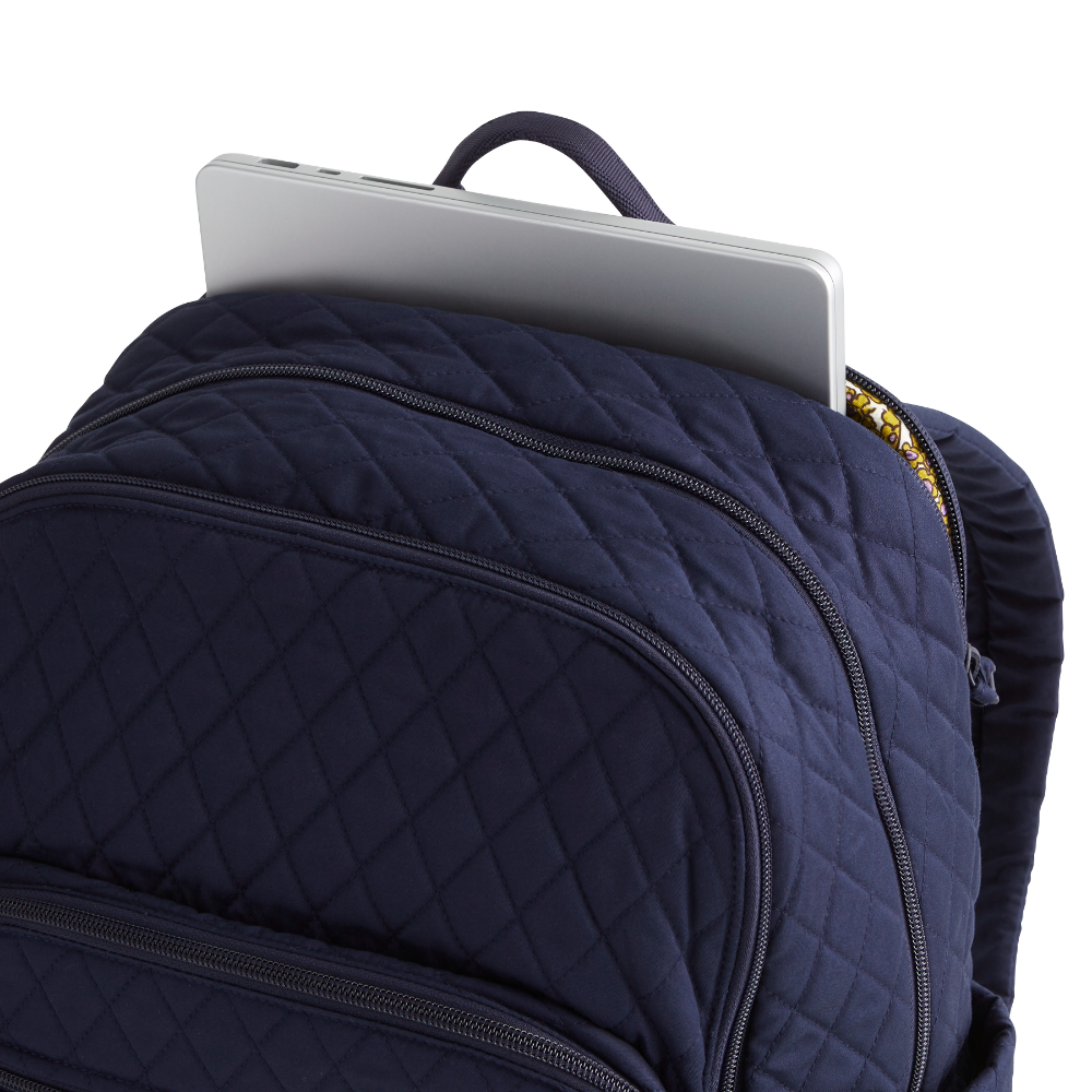 biggest vera laptop backpack Vera Bradley Large Bancroft Backpack,Moonless Night
