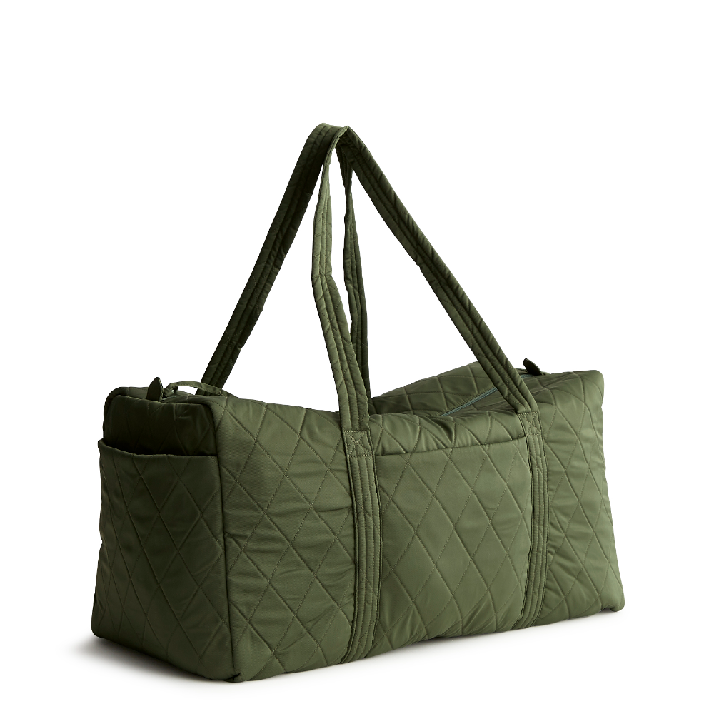 New Vera Bradley duffel bag in the color olive green.