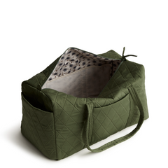 New Vera Bradley duffel bag in the color olive green.