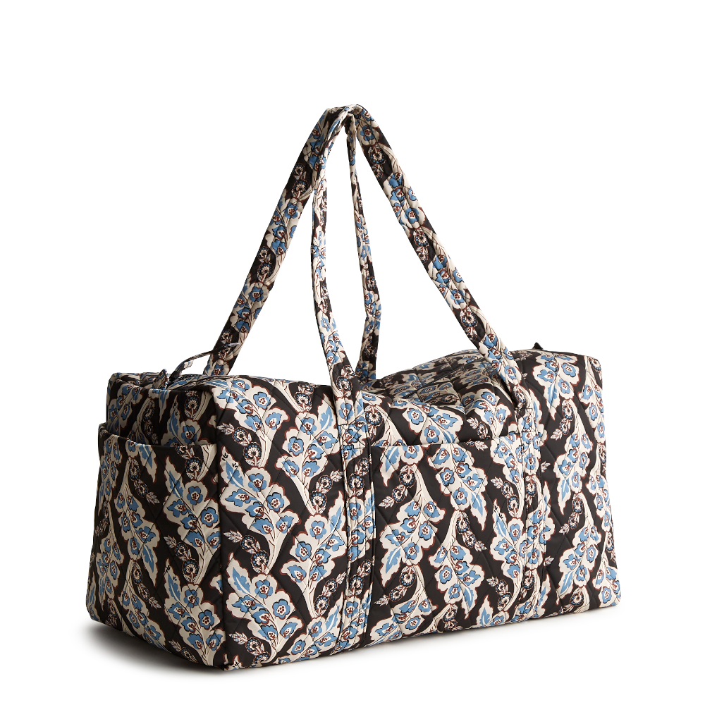 New Vera Bradley duffel bag in the color black and white.