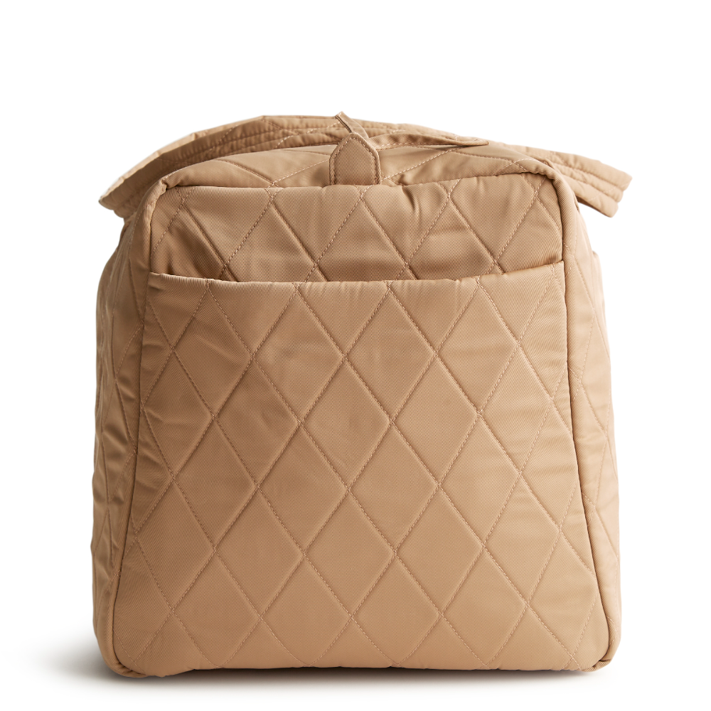 New Vera Bradley duffel bag in the color tan.