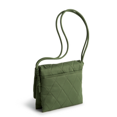 A green color hipster bag from Vera Bradley New Day, in the pattern Bronze Green.