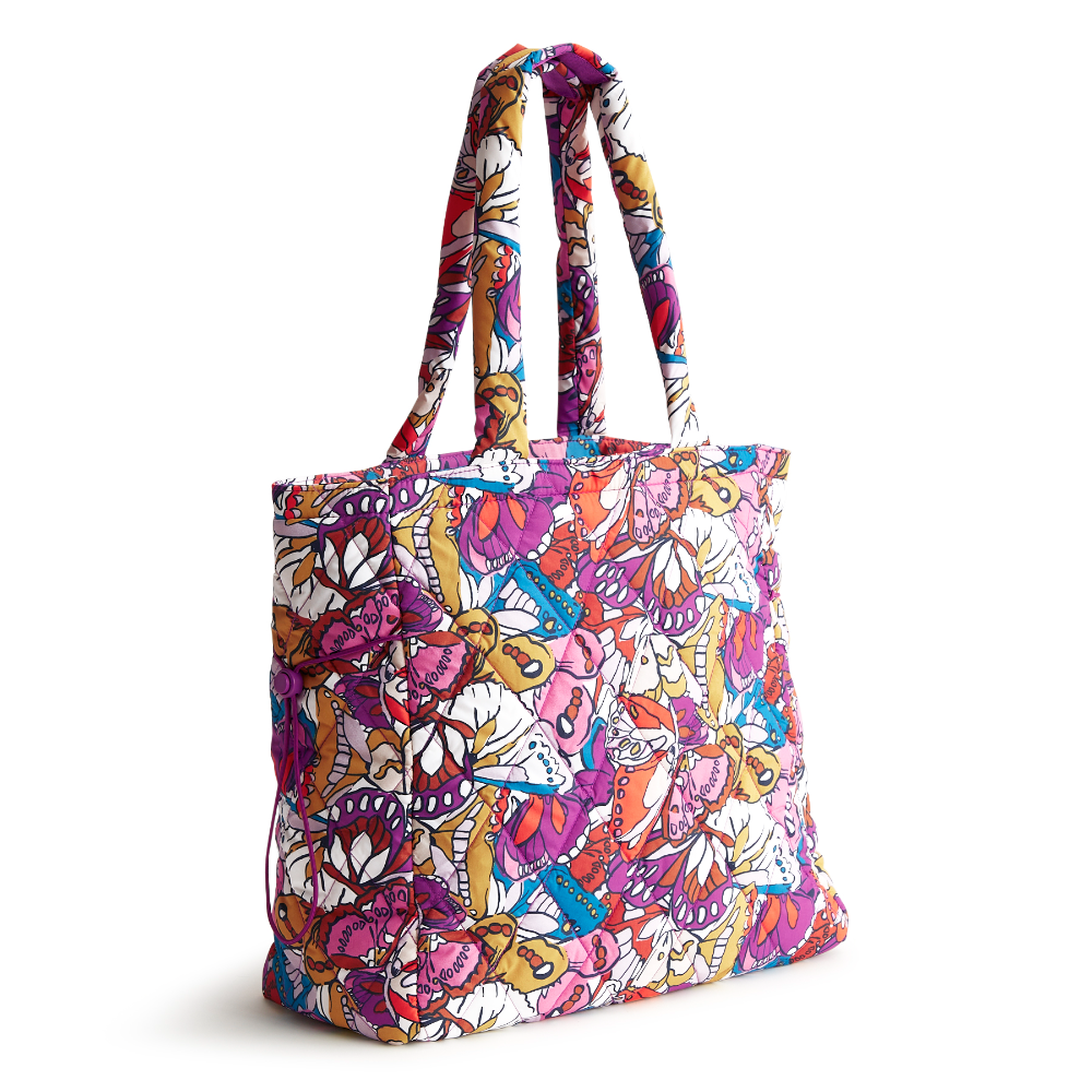 An original tote bag by Vera Bradley in Nylon Fabric, shown in the pattern: Flutter.