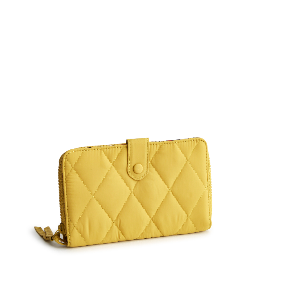 Vera Bradley New Day Tab Wallet in the Pattern: Golden Olive.