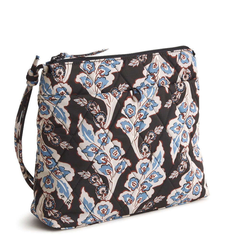 Vera Bradley hipster bag in the pattern Calyx + Quill Black.