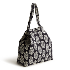 An original tote bag from Vera Bradley designed out of cotton gabardine. Shown in the pattern, Iconic Paisley Moonless Night.