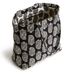 An original tote bag from Vera Bradley designed out of cotton gabardine. Shown in the pattern, Iconic Paisley Moonless Night.