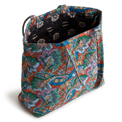 Vera Bradley Original Tote Bag in Flowers + Feathers.