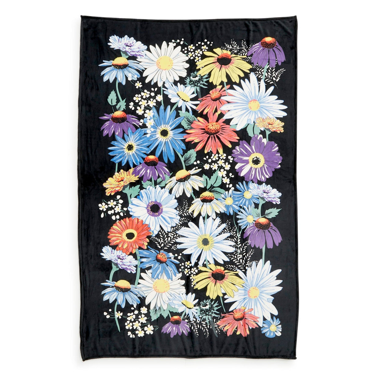 Plush Throw Blanket - Daisies