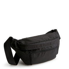 A black fanny pack from Vera Bradley.