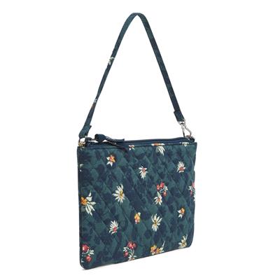 Vera Bradley RFID Convertible Wristlet in Fresh-Cut Floral Green.