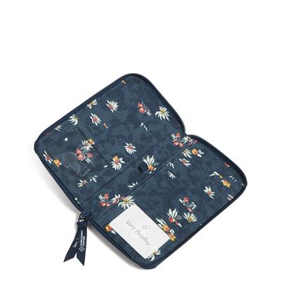 RFID Deluxe Travel Wallet - Fresh-Cut Floral Green