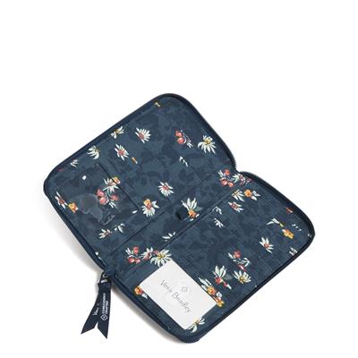 Vera Bradley RFID Deluxe Travel Wallet - Fresh-Cut Floral Green
