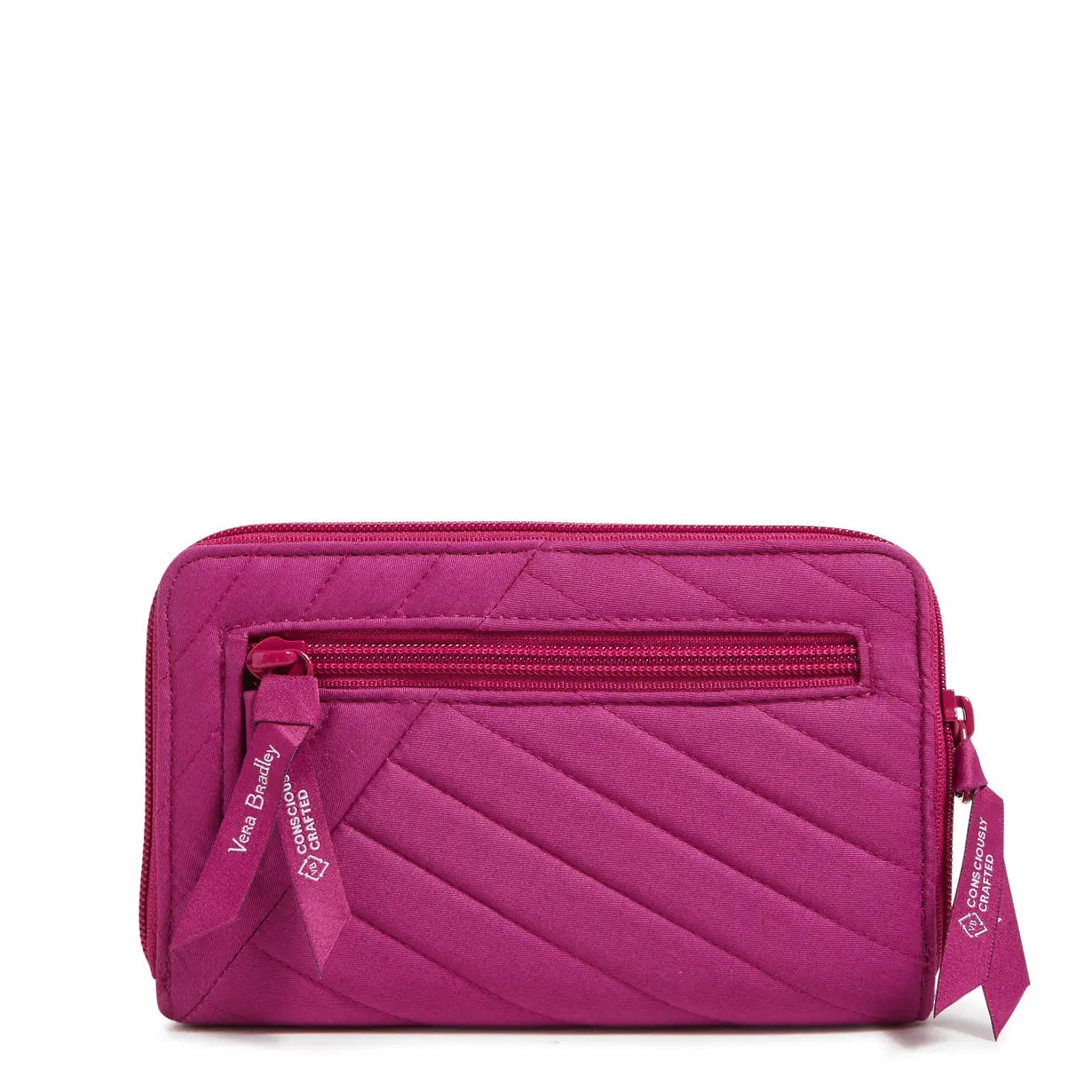 Vera Bradley RFID Turnlock Wallet in Dark Raspberry.