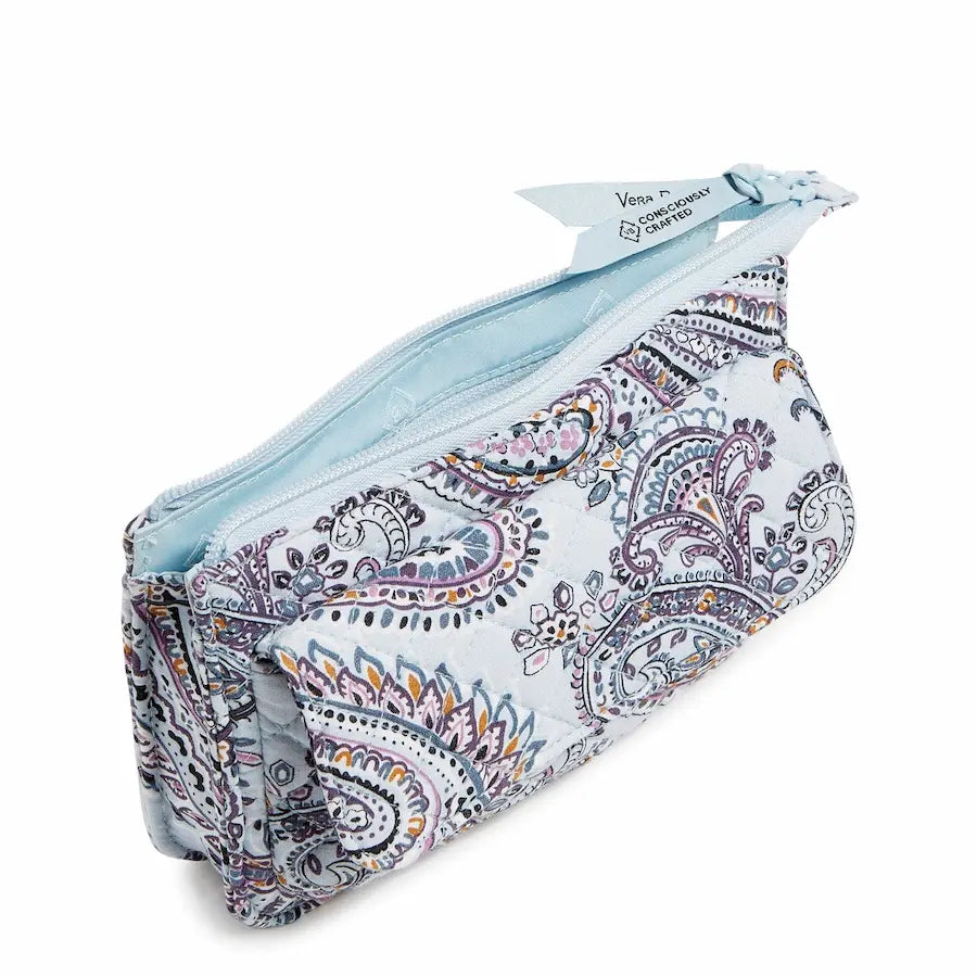 Crossbody wallet from Vera Bradley in Soft Sky Paisley - 2