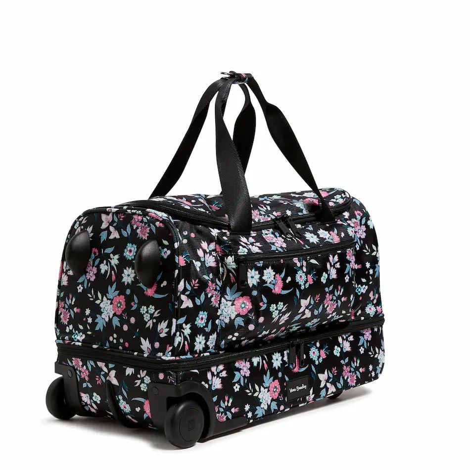 Large Rolling Duffel Bag - Botanical Ditsy