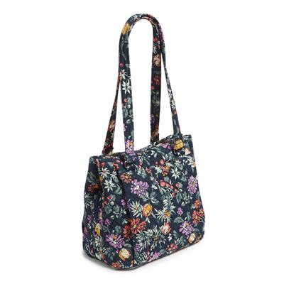 Vera Bradley Multi-Compartment Shoulder Bag - Fresh-Cut Floral Green