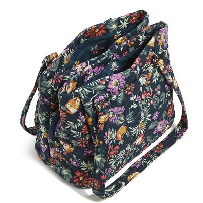 Vera Bradley Multi-Compartment Shoulder Bag Fresh-Cut Floral Green