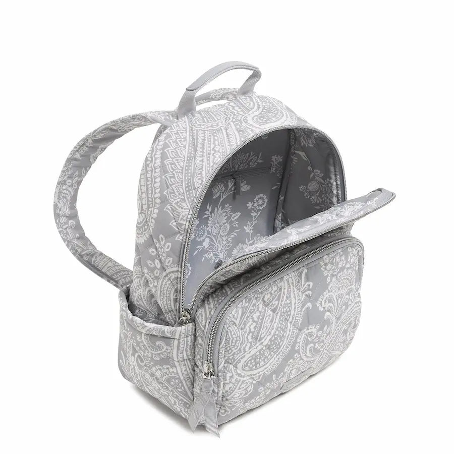 Small Backpack - Cloud Gray Paisley