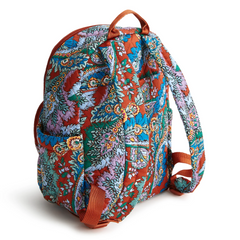 Small sized Banbury backpack in Flowers + Feathers Vera Bradley pattern.