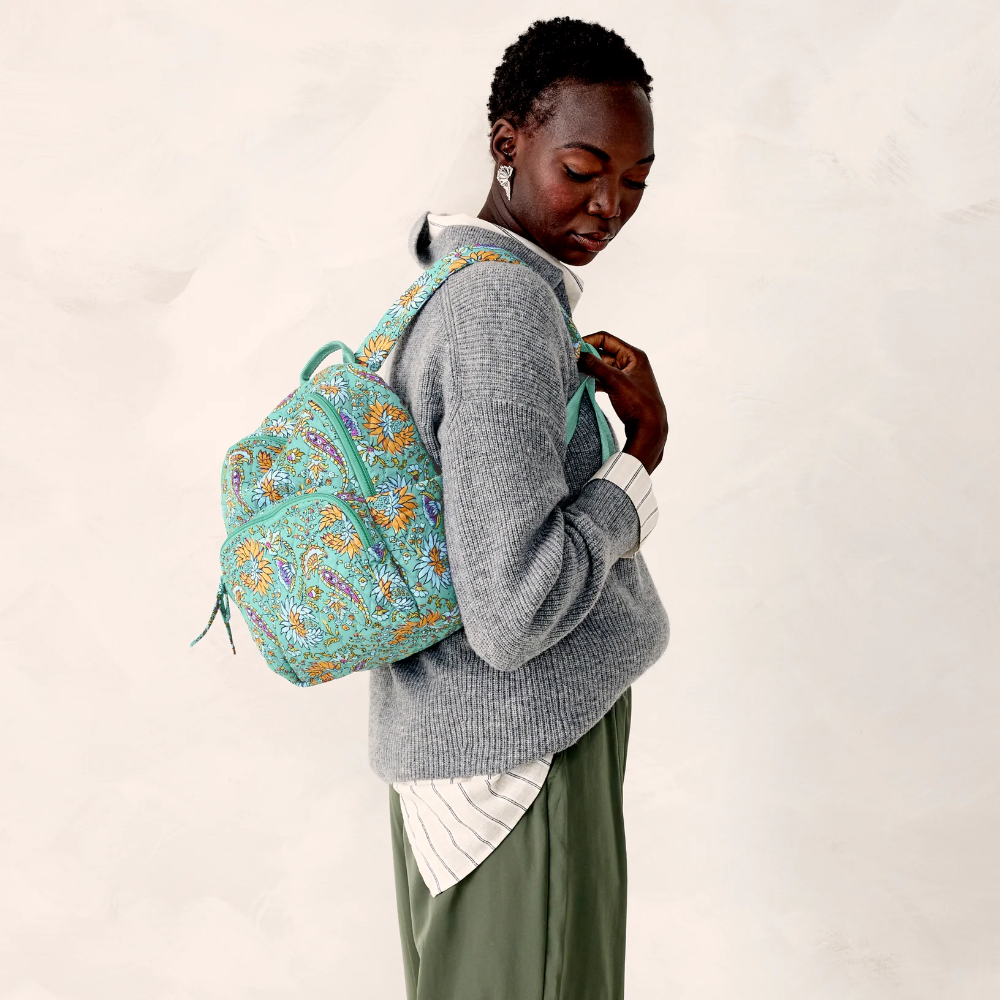 Small Banbury backpack in Gemstone Paisley pattern.
