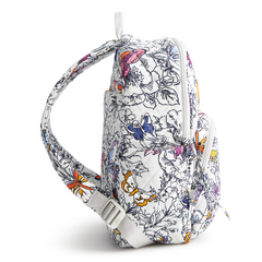 A Vera Bradley small backpack in the pattern Wing + Bloom.