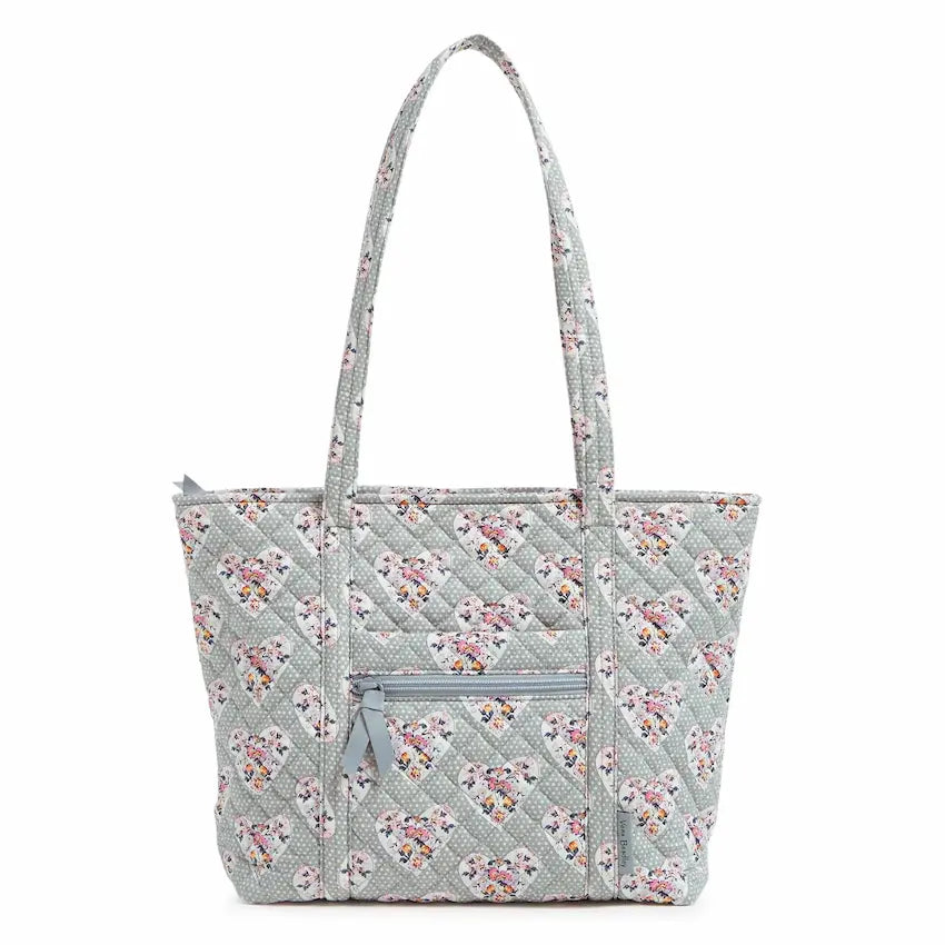 Vera Bradley Small Vera Tote Bag - Mon Amour Gray - Product Image 1